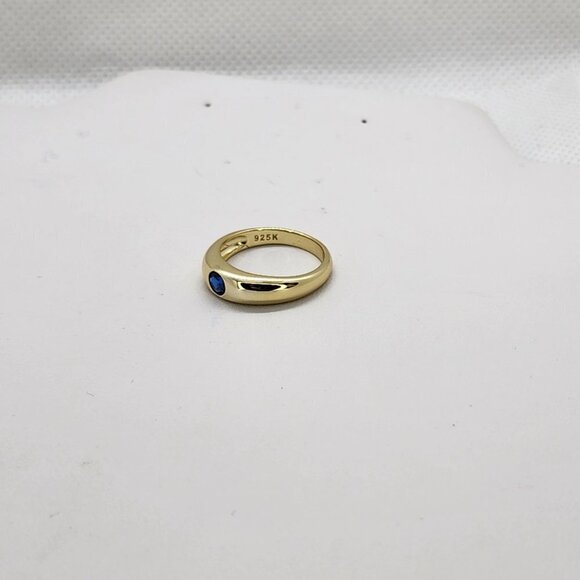 Blue Topaz Gemstone Ring, 925 Sterling Silver, Handmade  LAST ONE Brand New Sterling Silver 925 Blue Gemstone Ring